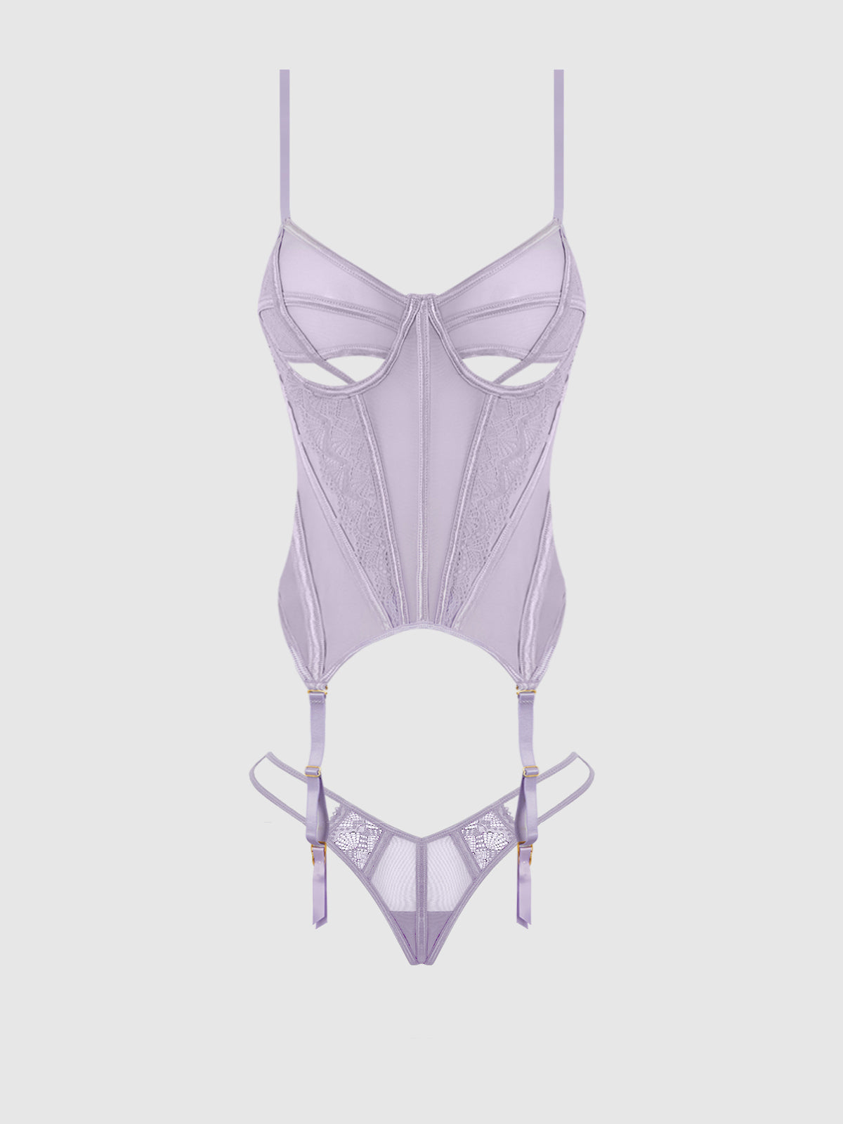 House of Desire Vivienne Merrywidow Bustier & G-String Set