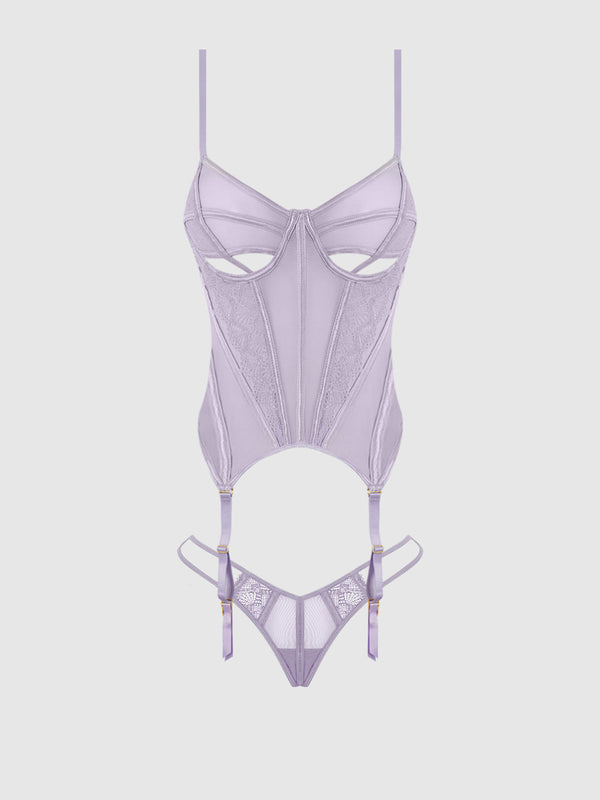 House of Desire Vivienne Merrywidow Bustier & G-String Set