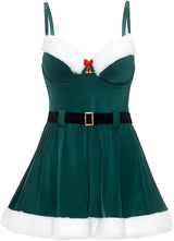 Vixen Christmas Padded Cups Babydoll Dress