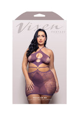 Fantasy Lingerie Vixen Focus On Me Cut-out Halter Stocking Dress