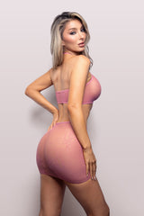 Fantasy Lingerie Vixen Love Poem Top & Skirt Bodystocking Set