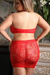 Fantasy Vixen Queen Feel The Heat Rhinestone Dress Red-Rebel Romance