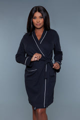 BeWicked Waffle Robe Black
