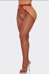 BeWicked What A Catch Nylon Tights Fishnet Crotchless