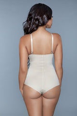 BeWicked What Waist Shapewear Bodysuit Beige