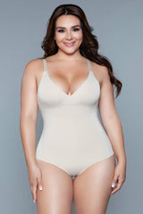 BeWicked What Waist Shapewear Bodysuit Beige