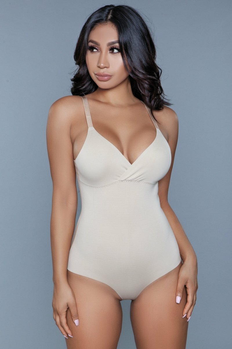 BeWicked What Waist Shapewear Bodysuit Beige