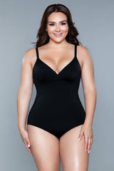 BeWicked What Waist Shapewear Bodysuit Black