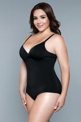 BeWicked What Waist Shapewear Bodysuit Black