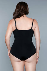 BeWicked What Waist Shapewear Bodysuit Black