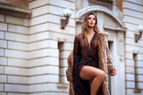 Whisper Dot Sheer Mesh Robe & Thong Set - Mapale