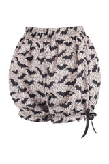 Daisy Corsets White & Black Bats Crepe Bloomers