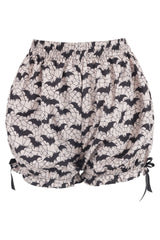 Daisy Corsets White & Black Bats Crepe Bloomers