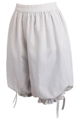 Daisy Corsets White Crepe Long Bloomers