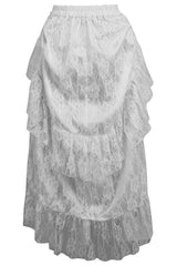 Daisy Corsets Lace Adjustable High Low Bustle Skirt