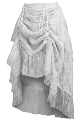 Daisy Corsets Lace Adjustable High Low Bustle Skirt
