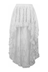 Daisy Corsets Lace Hi Low Skirt