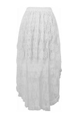 Daisy Corsets Lace Hi Low Skirt