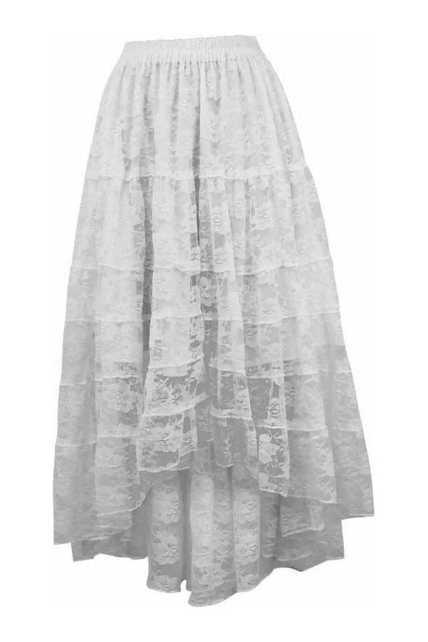 Daisy Corsets White Lace Skirt