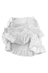 Daisy Corsets Satin Ruched Bustle Skirt