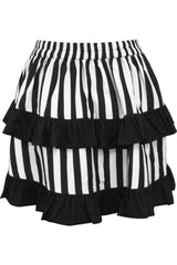 Daisy Corsets Striped Ruched Bustle Skirt