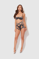 House of Desire Zoe Oil Slick Bra Set