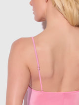 House of Desire Queen Zoe Oil Slick Maxi Gown Bubblegum Pink