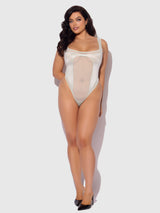 House of Desire Zoe Oil Slick & Mesh Teddy Aqua Blue