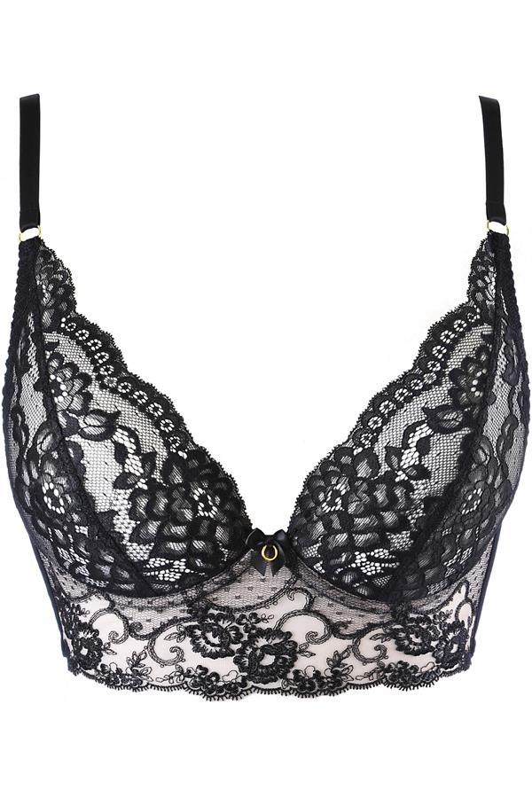 Axami 10511 Panther Lace Corset Bra