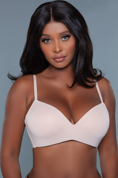 BeWicked Miss Me Wireless Bra Seamless Cups Beige