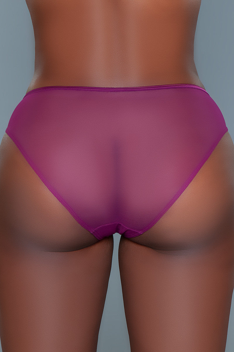 BeWicked Sabrina Sheer Panty Cheeky Bikini Purple