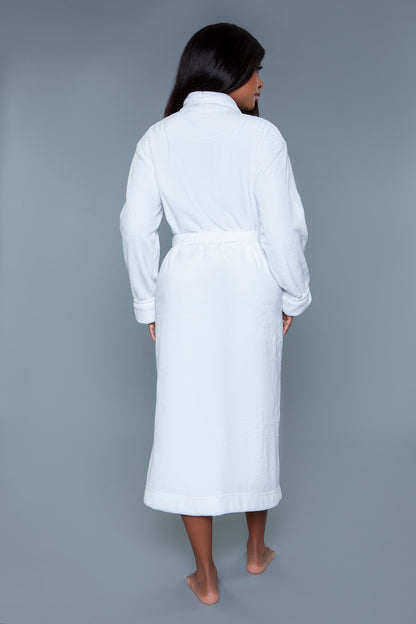 BeWicked Helena Full Length Plush Robe White