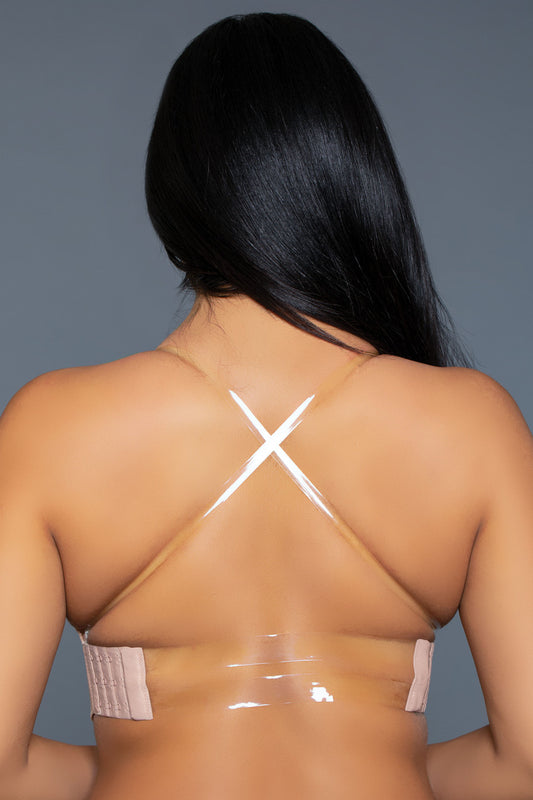 BeWicked Front Tie Fashion Bra Beige