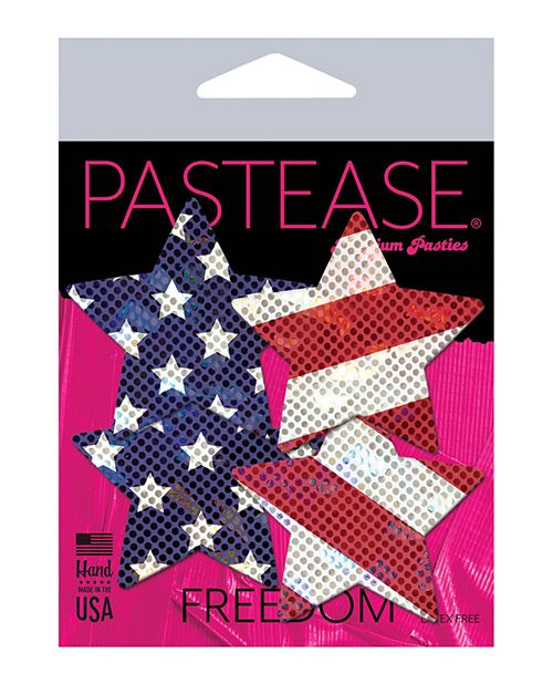 Pastease Premium Petites Glittering Stars and Stripes - Red/White/Blue