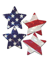 Pastease Premium Petites Glittering Stars and Stripes - Red/White/Blue