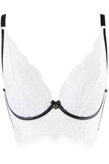 Axami 10481 Lace Corset Bra Longline Pretty Ivory