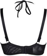 Axami 8691 Shelf Bra Plus Size Corona Australe Open Cups Black Lace Supportive