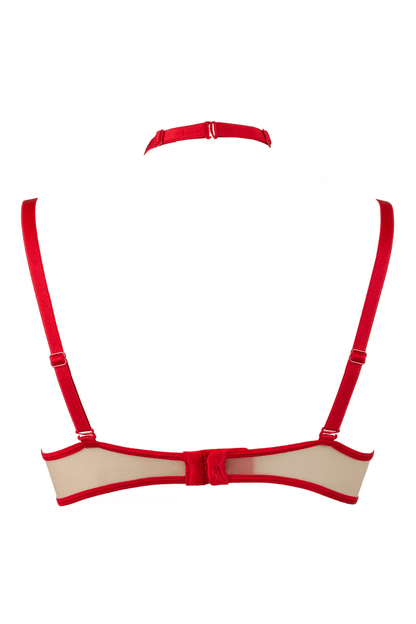 Axami 9651 Golden Dream Push-up Shelf Bra Red