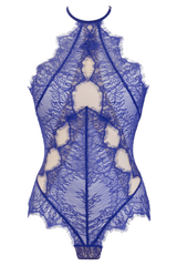Axami 9600 Summer Love Blue Sheer Lace Teddy MADE IN EUROPE