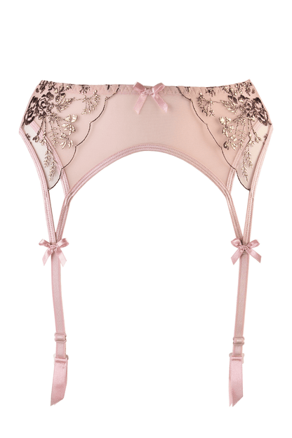 Axami 9522 Summer Love Sheer Embroidered Garter Belt