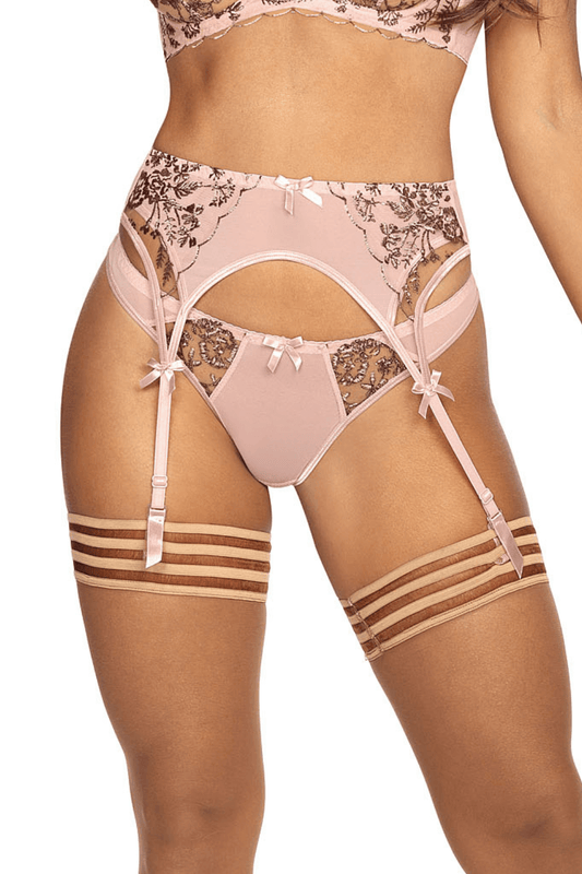 Axami 9522 Summer Love Sheer Embroidered Garter Belt