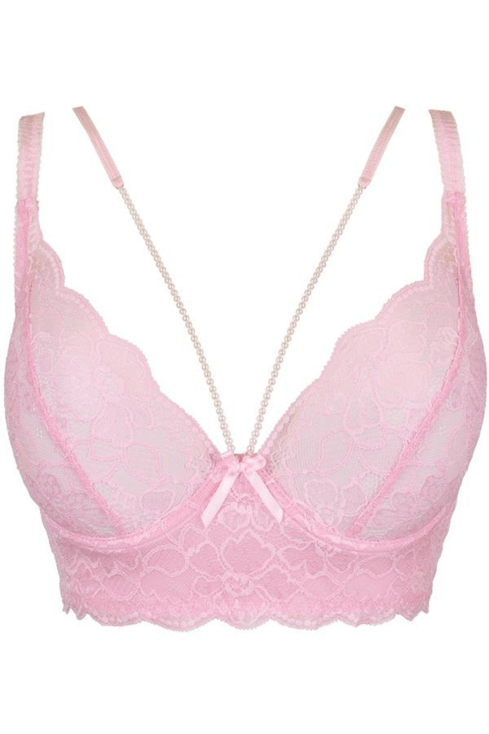 Axami 9761 Summer Love Pearled Pink Lace Bra