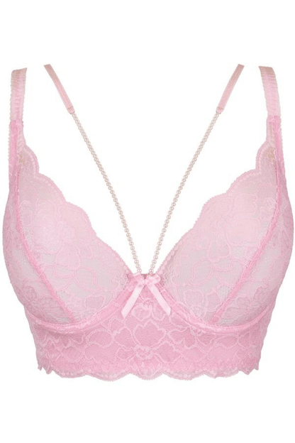 Axami 9761 Summer Love Pearled Pink Lace Bra