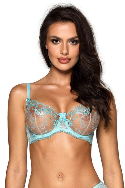 Axami 10131 Sheer Balconette Bra Passion Wave