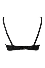 Axami 9871 Shelf Bra Open Cups Zippers Golden Black Latex Made in Europe