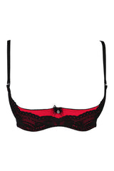 Axami 9881 Shelf Bra Quarter Cups Comfort Support Cupless Sexy Hot Lingerie