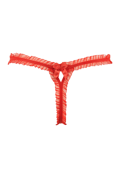 Axami 9978 Soft Tulle G-String Red