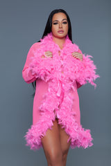 BeWicked Lux Robe Neon Pink