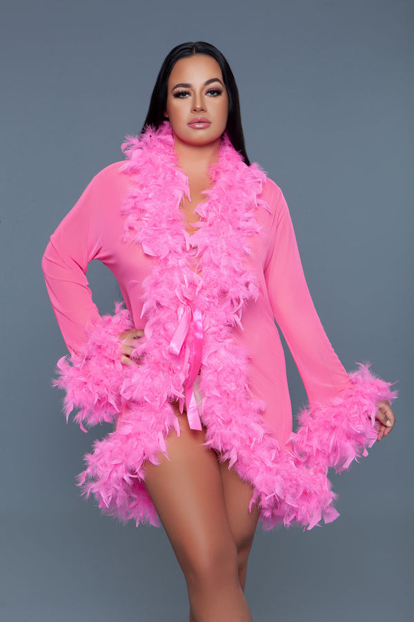 BeWicked Lux Robe Neon Pink