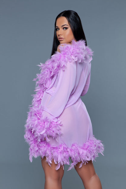 BeWicked Lux Robe Lavender